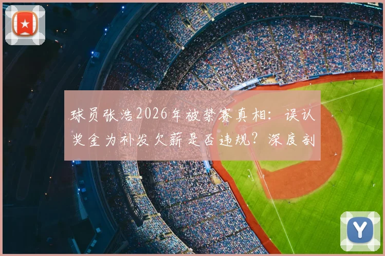 球员张浩2026年被禁赛真相：误认奖金为补发欠薪是否违规？深度剖析足坛薪资乱象